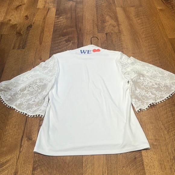 Elie Tahari Woman’s White Short Sleeve Size M - Picture 5 of 7